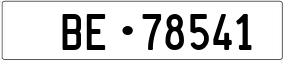 Truck License Plate